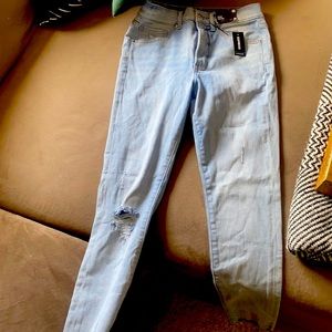 Brand new skinny high rise express jeans